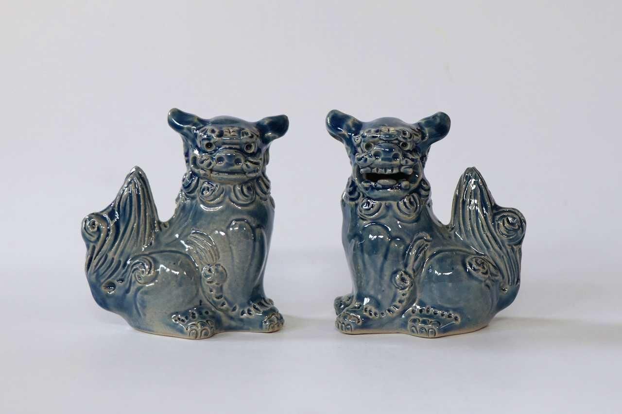 10cm獅子 | 家族を見守るシーサー - 育陶園 やちむんの窯元｜沖縄の