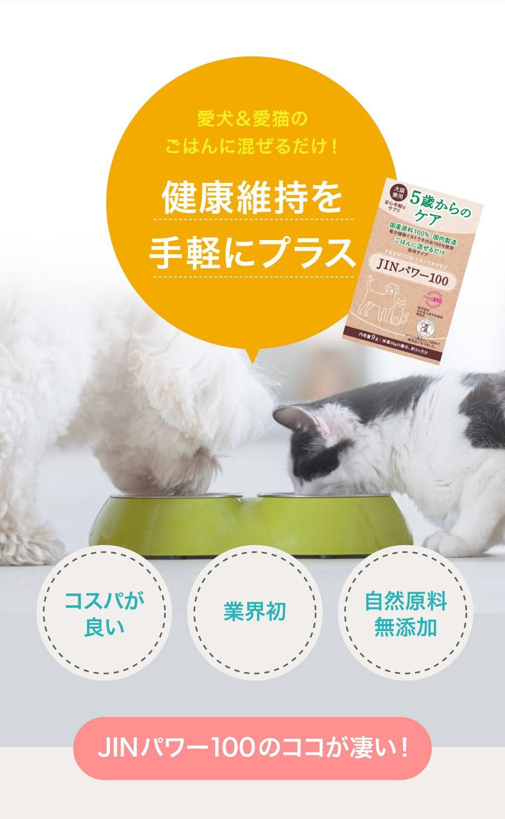 限定価格】犬猫イヌトウキ『JINパワー100』｜わん子ん家ひまカフェ