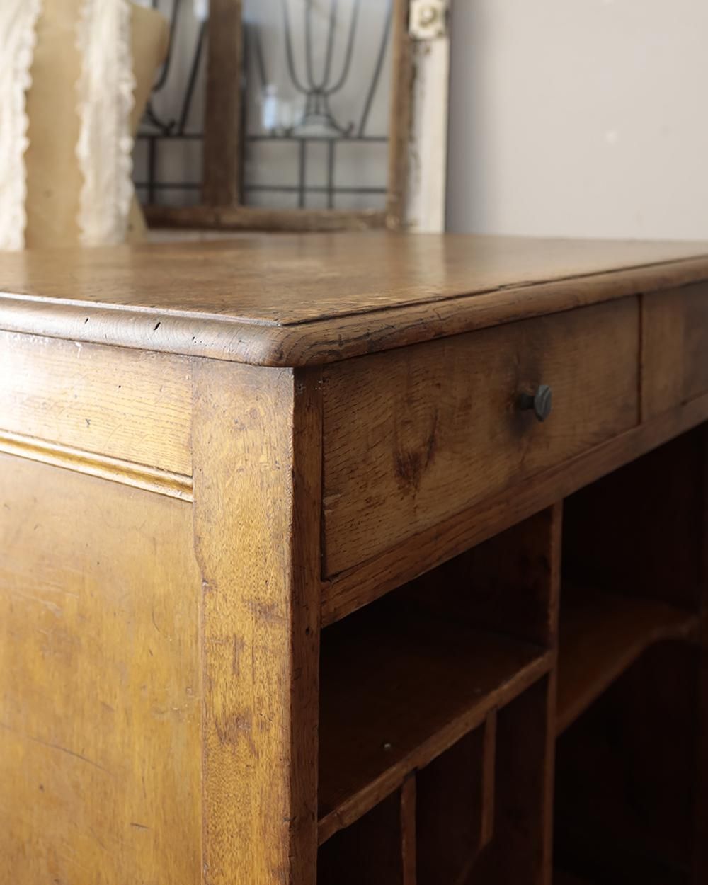 フランス アンティーク Shop Counter カウンター テーブル チェスト