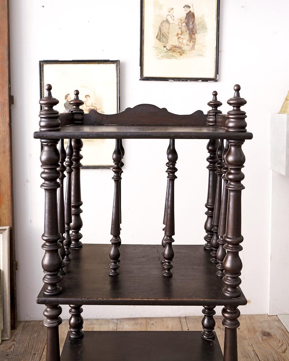 IFU-403 フランスアンティーク ブックシェルフ 収納 本棚 サイド