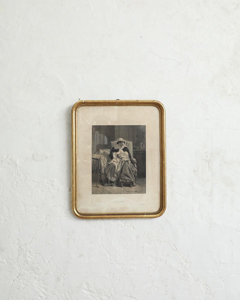 1827年フランスアンティークリトグラフ フランスアンティーク版画 植物