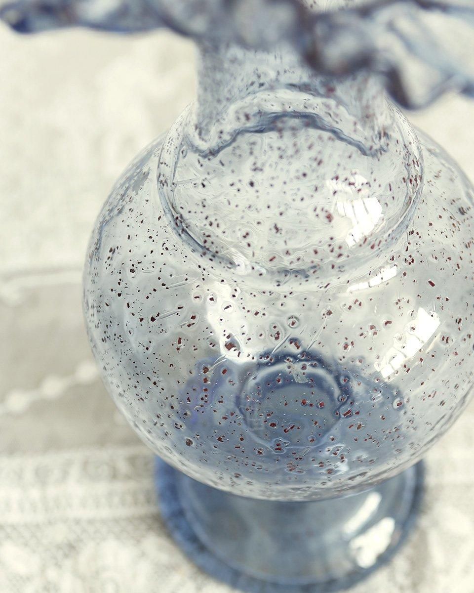 IKI-503 フランスアンティーク ガラス フルーツボウル フラワーベース