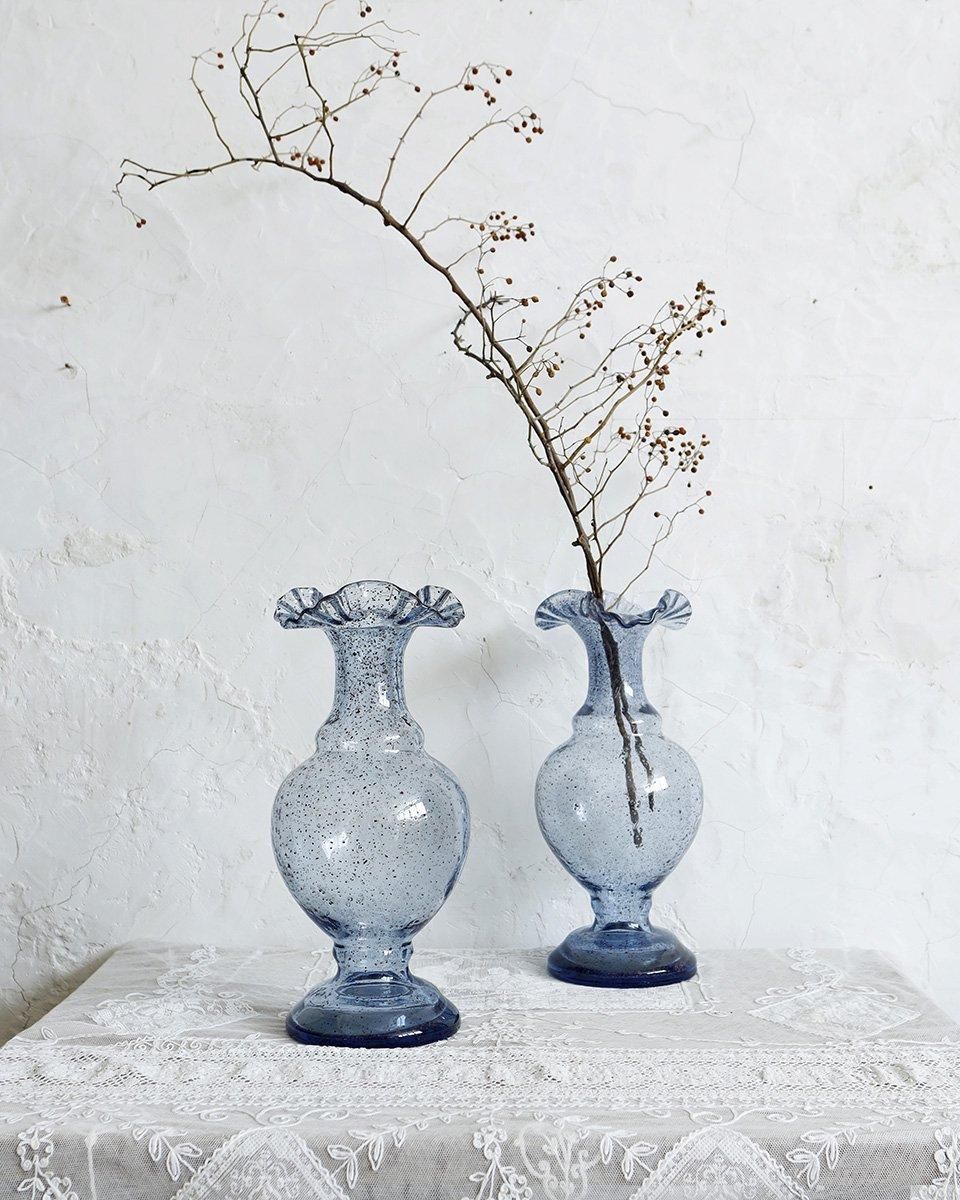 フランスアンティーク ガラス フラワーベース.11 ｜Antiques Knock