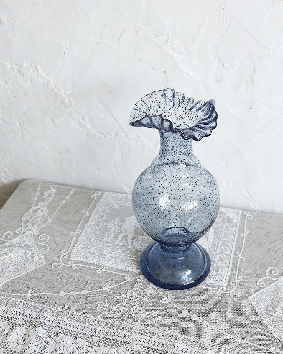 IKI-503 フランスアンティーク ガラス フルーツボウル フラワーベース