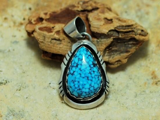 キングスマナッサターコイズペンダント インディアンジュエリー