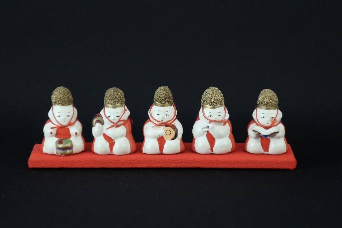 小さな御所人形の五人囃子 / Small 'Hina' Dolls called 'Goninbayashi