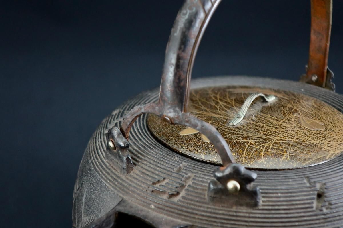 古美術 竹鶴高蒔絵 御硯箱 ◇漆芸・木工芸～うるし木製竹細工