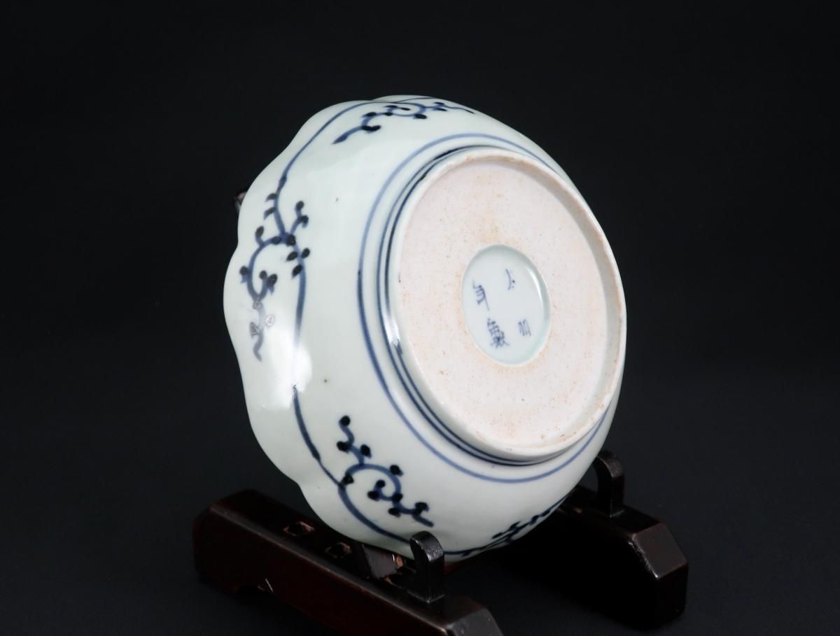 伊万里色絵茄子文なます皿 五枚組 / Imari Polychrome 'namasu' Bowls