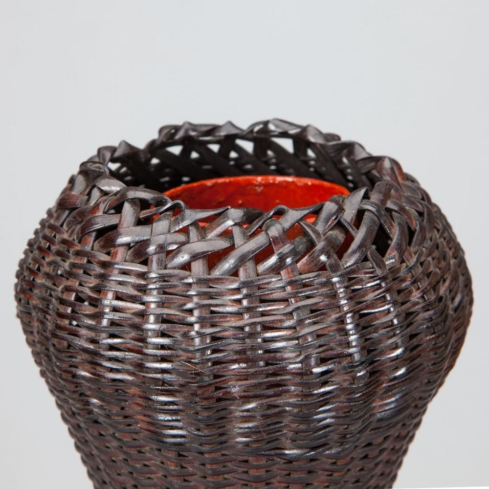 ナタ籠鈴木竹朋斎花器