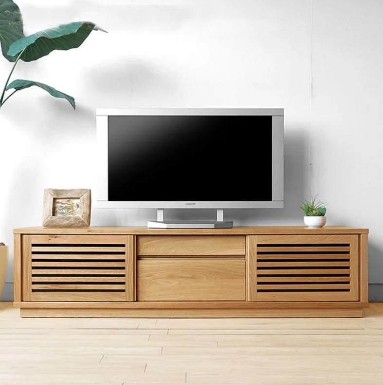 W1560/オーク材】テレビ台 格子扉 引き戸 スライド扉のテレビボード 幅