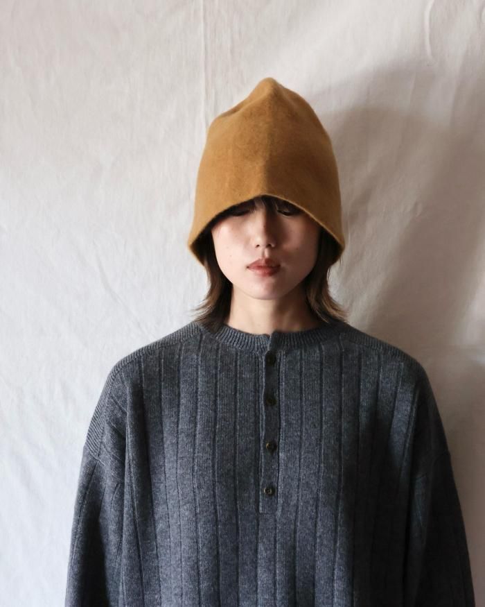 y YO（イーヨ） DAIANA hat ブラック カシミア ニット帽 y YO：Diana