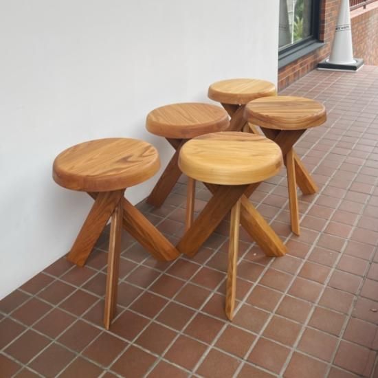 ピエールシャポーシャルロットペリアンスツール捻じ脚型リプロダクト