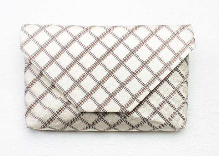 名物裂数寄屋袋-雨龍間道 アイボリー - 京都富小路の和装小物専門店きねや