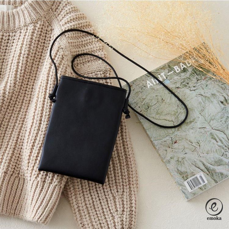 ミニバッグ ショルダー フェイクレザー 合皮 サコッシュ スマホポーチ