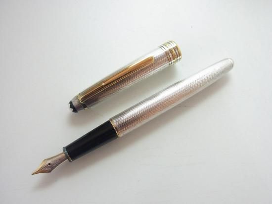 送料込み】モンブラン 万年筆 1446 バーレイ スターリングシルバー