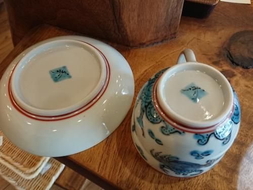 高橋芳宣 青絵蟹文コーヒー椀 - 工芸ギャラリー楽風