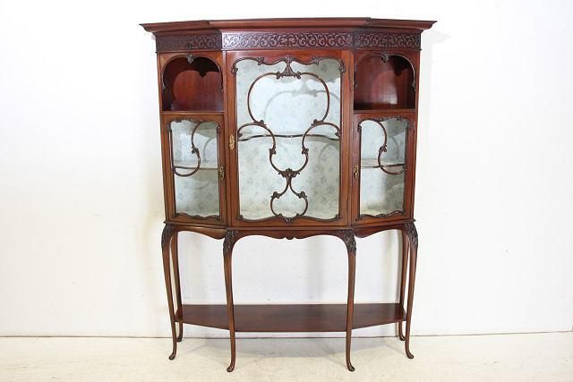 イギリス アンティーク家具 ディスプレイ キャビネット 1930年頃 772A