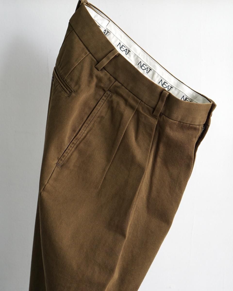 年明け発送 TTTMSW 25AW Chino slacksDARK BROWN Chino slacks（DARK