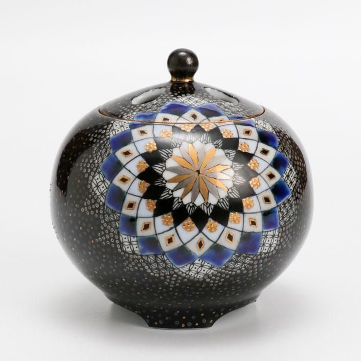 金白金細描彩 香炉｜石冨 俊二郎 - 縁煌 (えにしら) オンライン