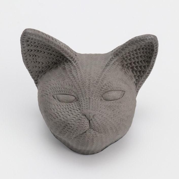 猫酒器 (グレー)｜南 理彦 - 縁煌 (えにしら) オンラインショップ