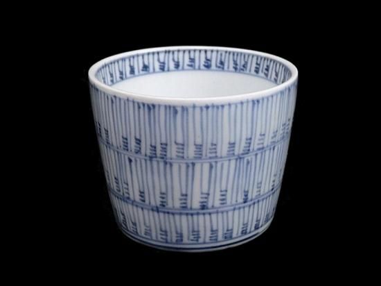 古伊万里 染付 総暦紋 蕎麦猪口