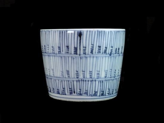 古伊万里 染付 総暦紋 蕎麦猪口