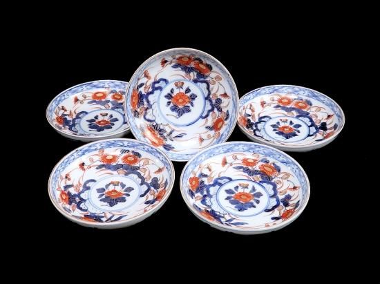 大聖寺伊万里色絵芙蓉の図膾皿F041AS-CQv