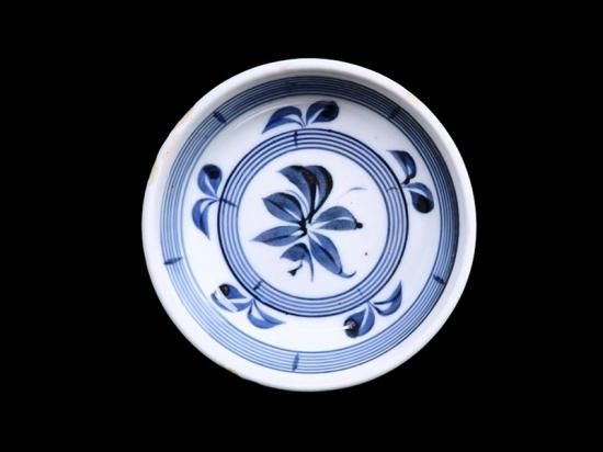 古伊万里 染付 瓔珞紋に団龍紋の図 膾皿 春寒鉢