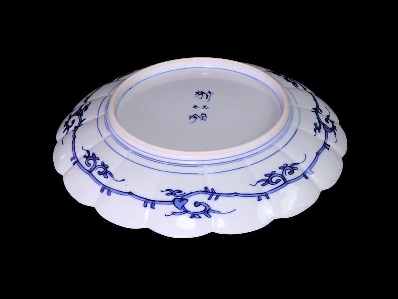 逸品 手焙 手焙り 茶道具 茶席 陶磁器 燕子花図 手描き 和骨董