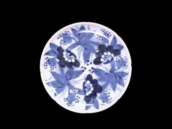 古伊万里 染付 松竹梅図 7寸皿