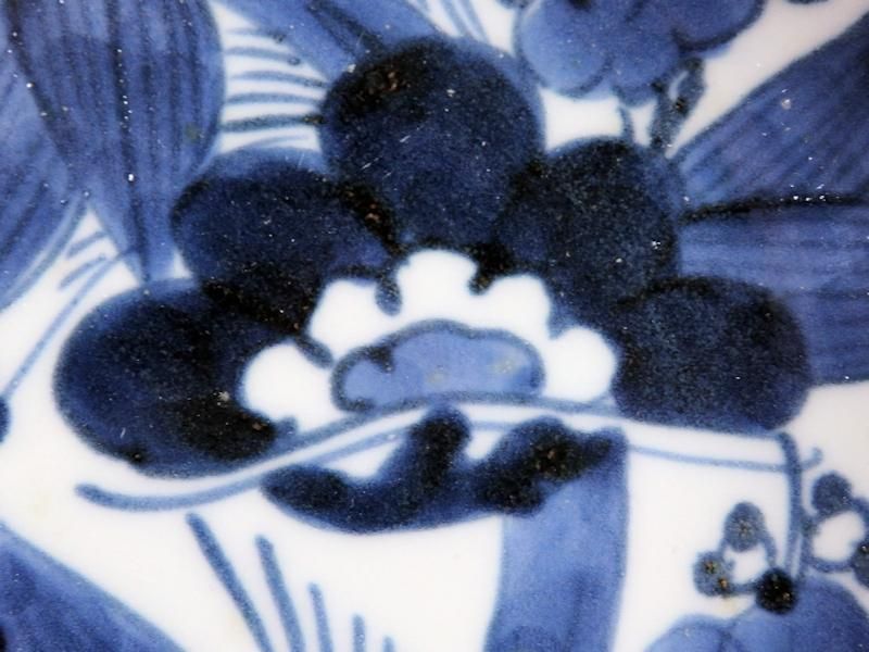 古伊万里 染付 松竹梅図 7寸皿