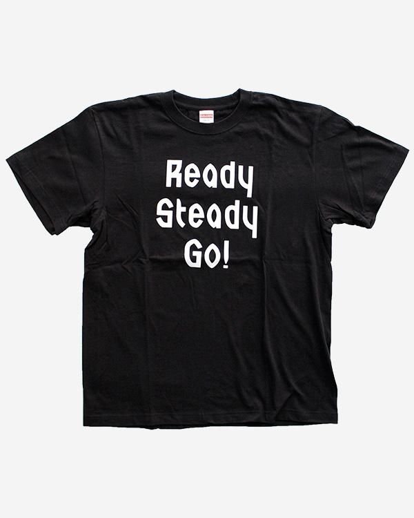 Ready Steady Go! Standard Logo T-shirt Black/White - Ready Steady