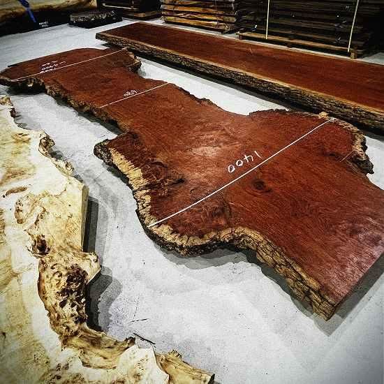 NO0010 ブビンガ一枚板｜一枚板テーブル 通販｜大阪｜一枚板・無垢板