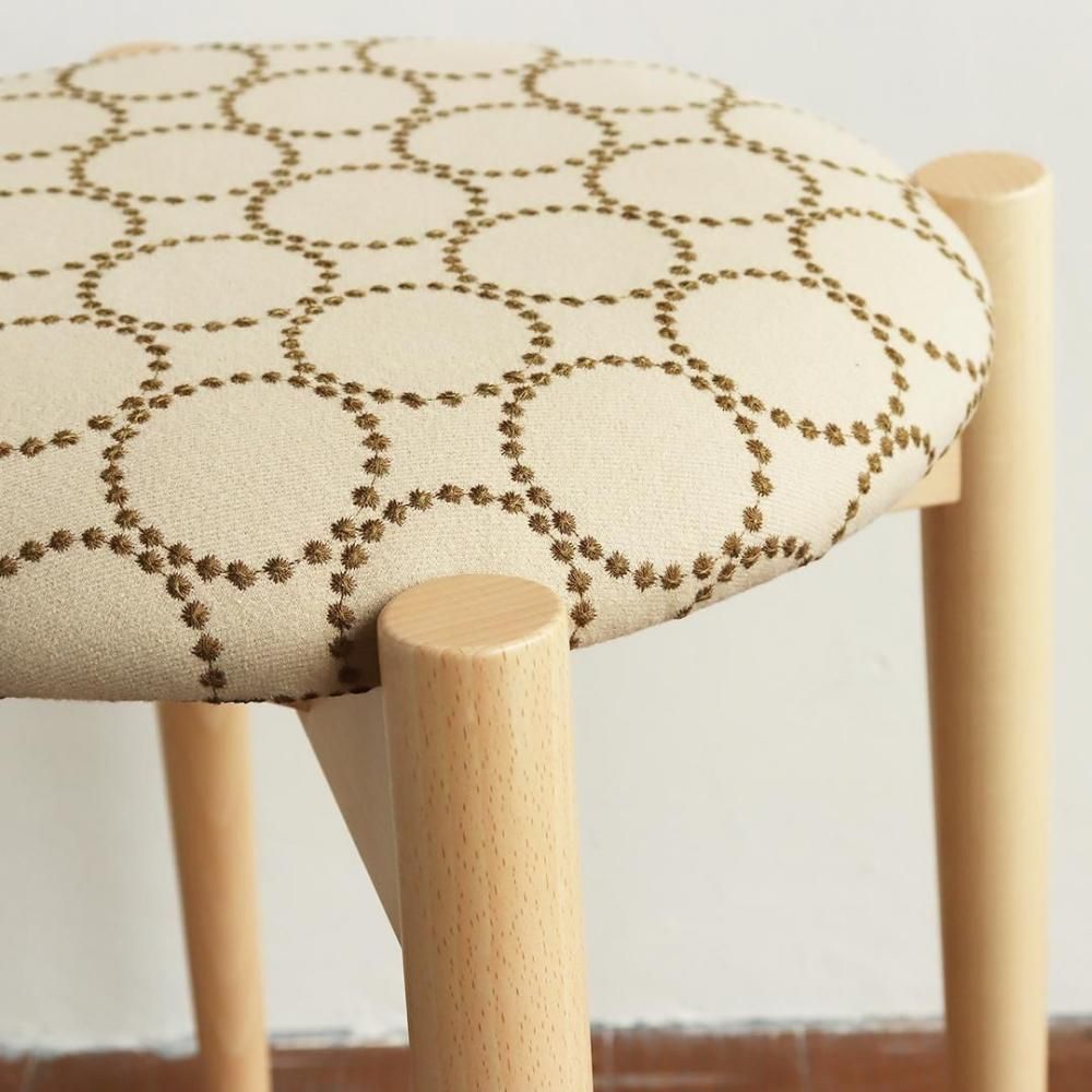 秋田木工/リュッケスツール/ミナ ペルホネン/4色｜三島家具オンライン