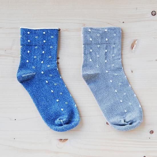 やさしいソックス 雨つぶ｜オーガニックコットンの天衣無縫