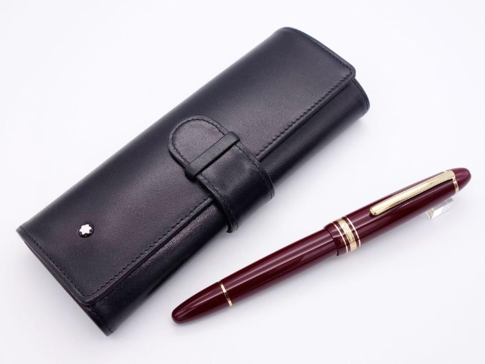 MONTBLANC レザーケース ブラック Montblanc 147のレザー ケース ブラック