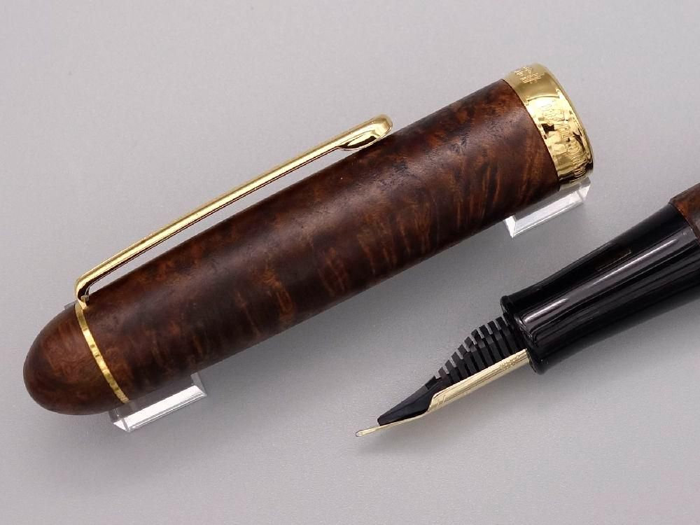 バーバリー プラチナ万年筆 #3776 ブライヤー 14K M