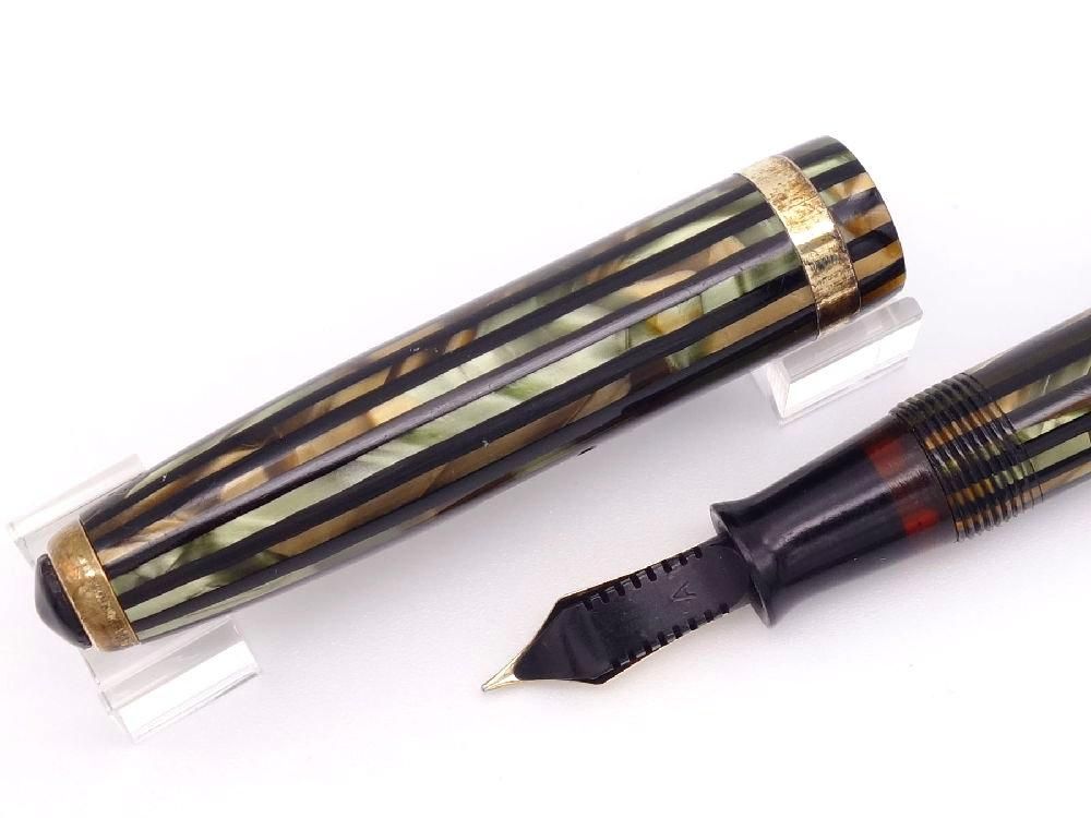 ◇美品 1940年代 米国製！パーカー 金キャップ 黒軸 ペンシル芯0.9mm