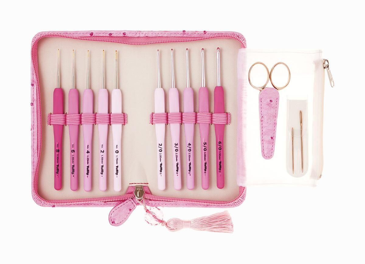 エティモ ロゼ クッショングリップ付きかぎ針・レース針セット