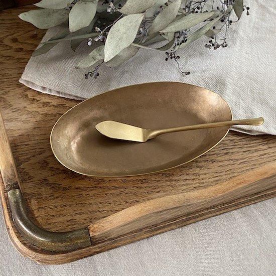 藤田永子 真鍮 オーバルボウル M - Rikka Knot うつわ・こまもの屋