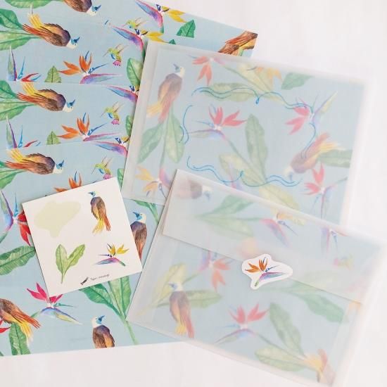 レターセット「極楽鳥花」 - Papermessaage