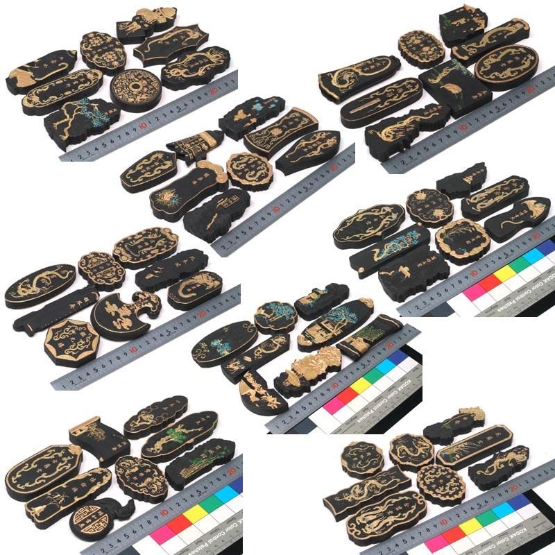 旧墨 嘉慶御墨 御園図古墨 全六十四挺 - 書道用具専門店 西本皆文堂