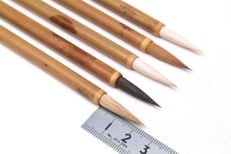 斑竹筆管特製筆 五種セット - 書道用具専門店 西本皆文堂 オンライン