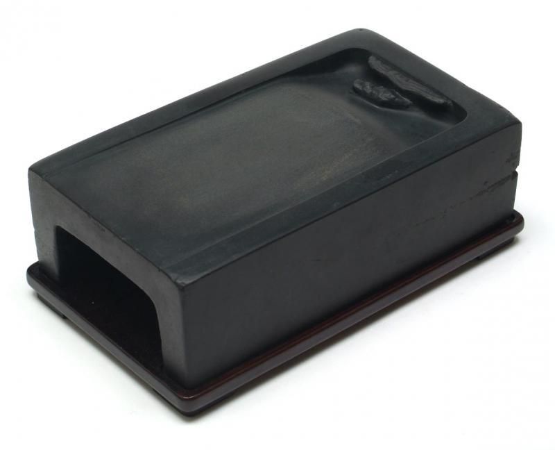 古硯 蟹殻青 天蚕太史硯 8インチ - 書道用具専門店 西本皆文堂