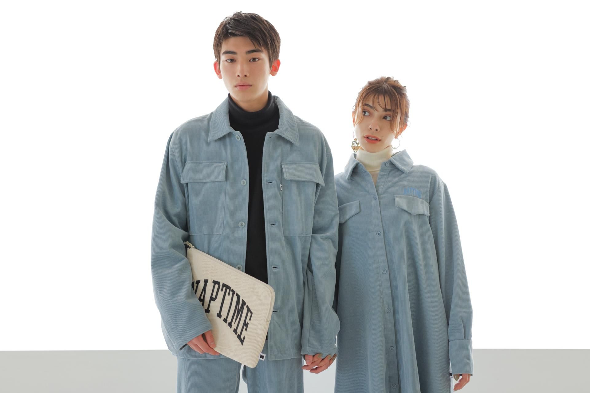 naptime 2022 FW ナップタイム コーデュロイワンピース ホワイト 2022