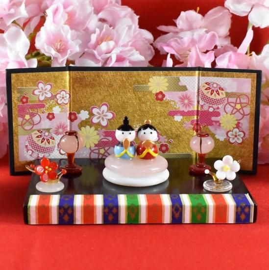 ガラス製お雛様 高さ約30cm特大サイズ ガラス製お雛様 高さ約30cm特大