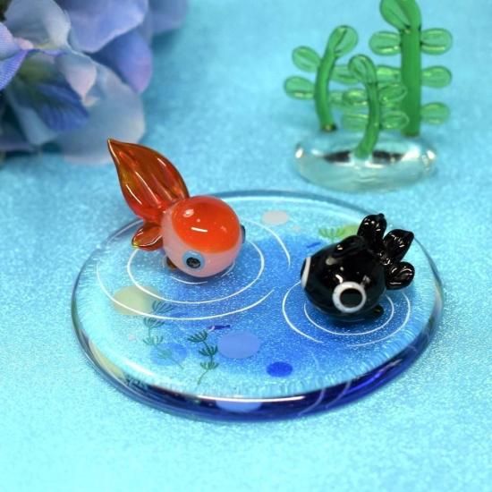 春の豆雛三段飾り ガラス細工 ミニチュア 春の豆雛三段飾り ガラス細工