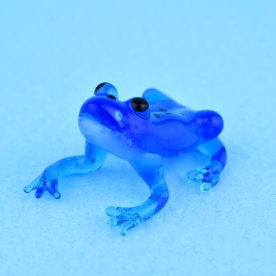 ガラス細工｜コバルトヤドクガエル｜フォーカートグラスワークス
