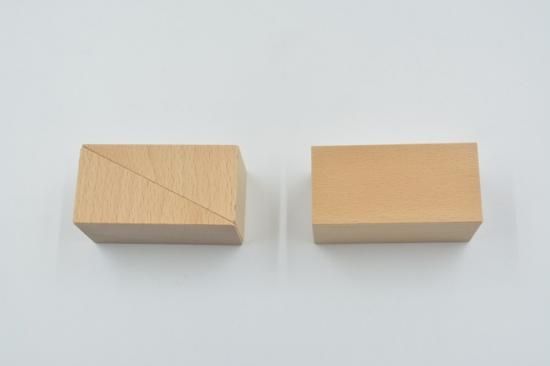 40mm基尺】直角三角形(あつ) 単品商品 積み木 三角形 - 小さな大工さん