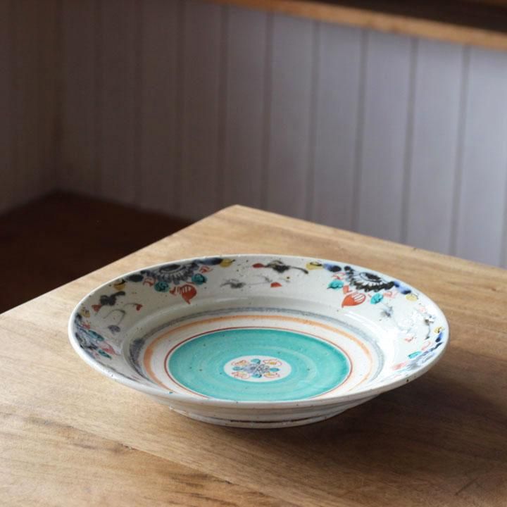 田中正人・文吉窯 特大皿 】 伊勢海老呉須絵 19号 59×38cm 未